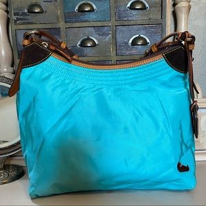 Dooney and Burke turquoise genuine handbag
